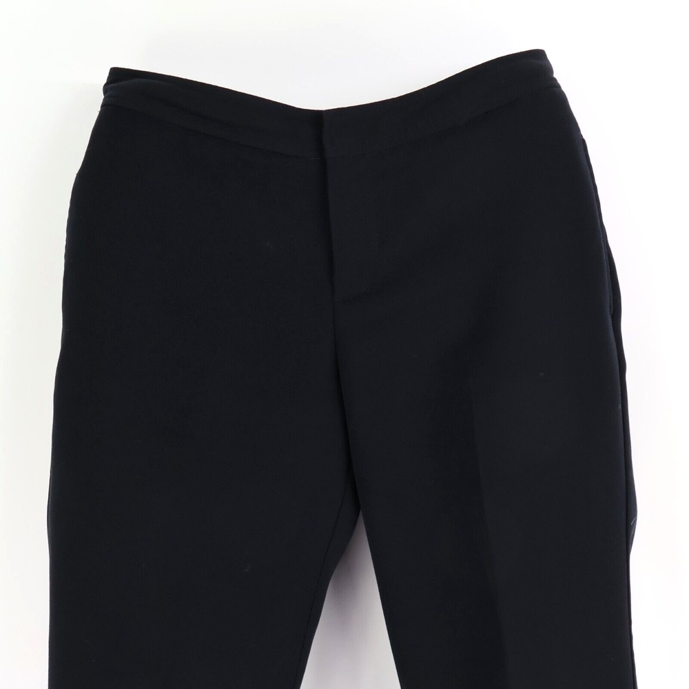 Eddie Bauer Dress Pants Mercer Fit Womens 6P Dark Blue Mid Rise Pockets Bootcut - Picture 4 of 6